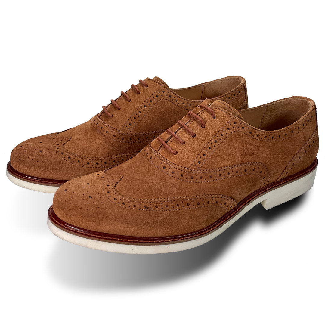 Suede Brown Brogue Trainers Gucci Men's Classic Brown Suede Brogue