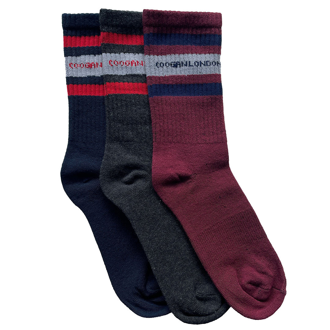 Ribbed cotton socks