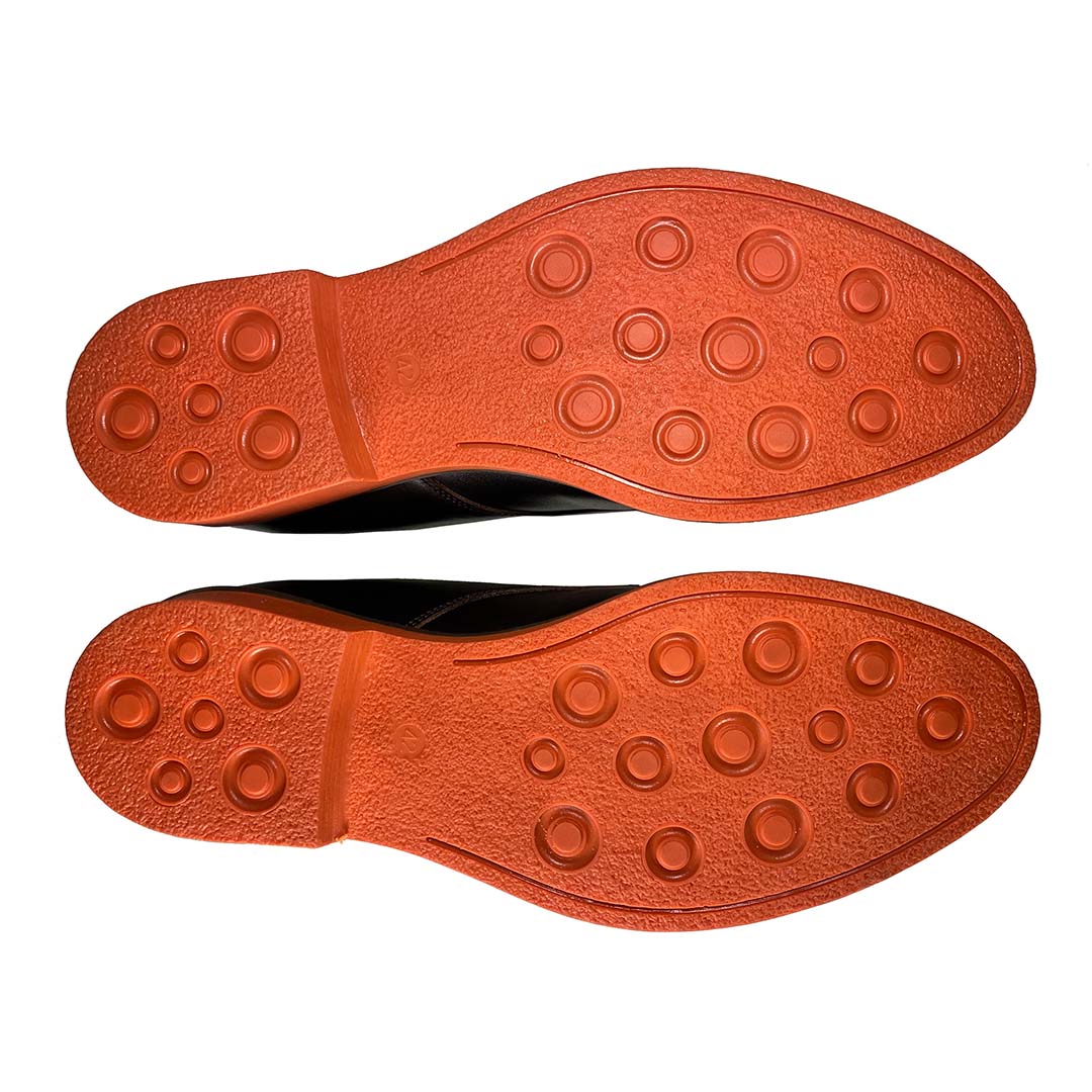 Chukka Boots Men's Brown Leather Orange Soles – Coogan London