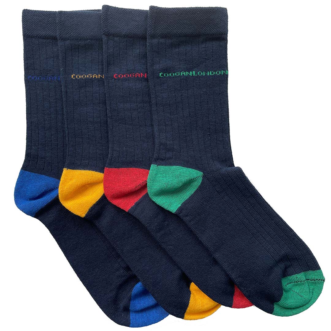 Ribbed cotton socks