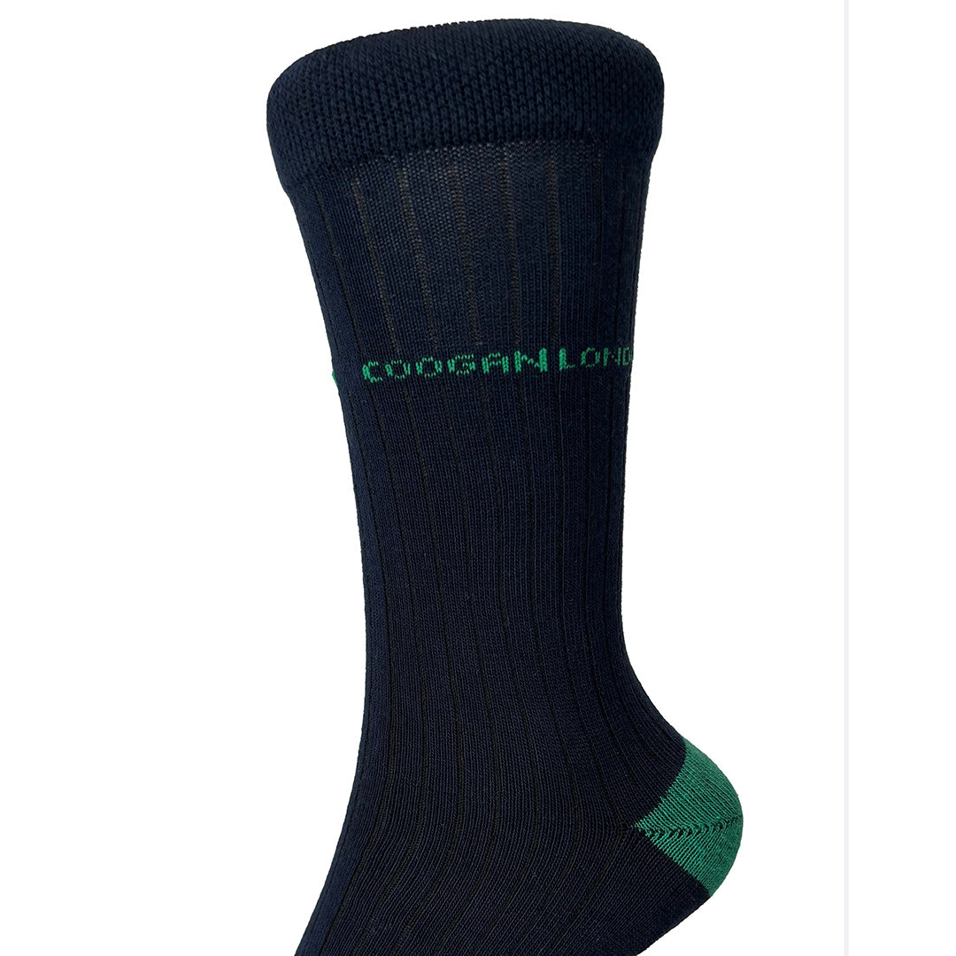 Ribbed cotton socks