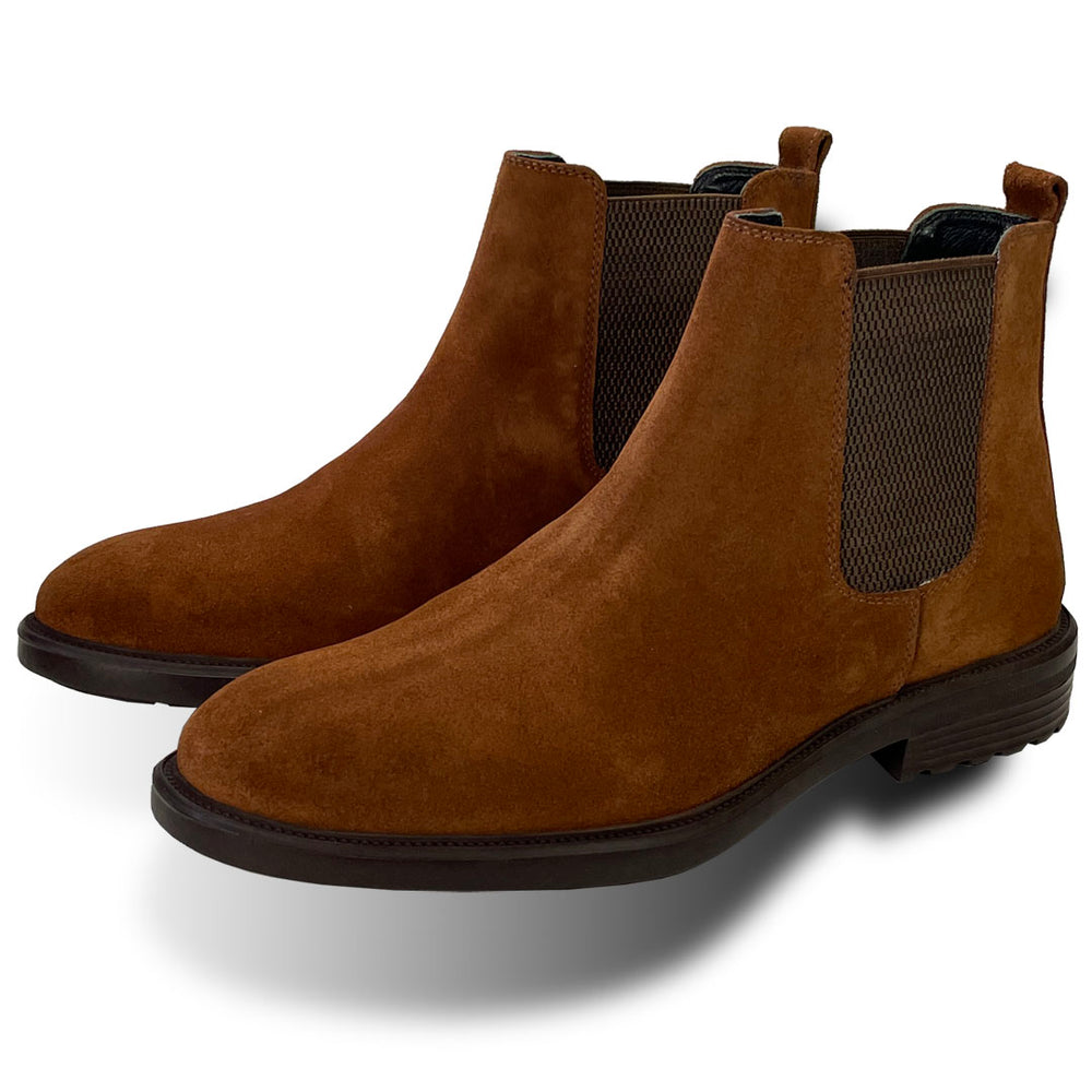 Men S Chelsea Boots Tan Suede